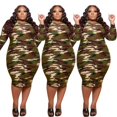 thumbnail image 3 of Camouflage Plus Size  Dress, 3 of 8