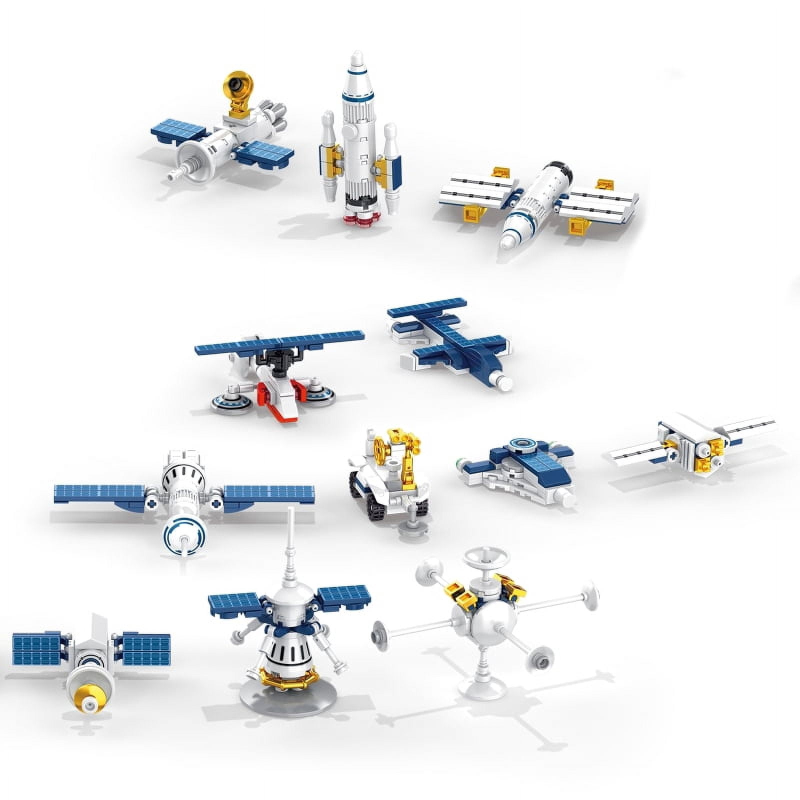 Contixo Aerospace Space Station Building Blocks for Toddlers and Kids, Educational STEM Toys Set, 573-Piece