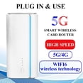 thumbnail image 4 of Router 5G, Módem WiFi-6 Con Ranura Para Tarjeta SIM, Router Celular NR NSA SA 5G De Hasta 3,4 Gbps, 8 Antenas De Alta Ganancia Incorporadas, Doble Banda Para Redes 5G/4G/3G, 4 of 7