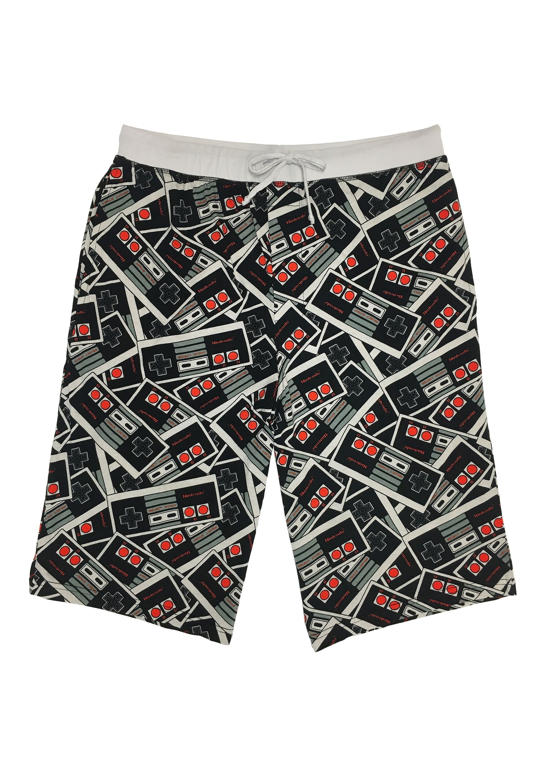 Men's NES Controller Gray Drawstring Sleep Shorts - Walmart.com