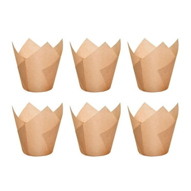 WINDLAND 120pcs Cupcakes Liners Tulips Bakings Cups Muffins Cup Simple and Elegant Cake Wrapping Paper Kitchen Bakings Supplies