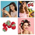 thumbnail image 2 of 18/12/6pcs Strawberry Heatless Curlers Strawberry Hair Curlers Strawberry Foam Rollers Strawberry Overnight Curls Heatless Curls Strawberries Hair Sponge Rollers Modeling Tool, 2 of 9
