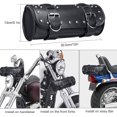 thumbnail image 2 of Bolsa de herramientas para motocicleta, bolsa universal de cuero para manillar, alforjas para motocicleta, bolsas para horquilla, bolsa para herramientas con 2 correas compatibles, negro, 2 of 5