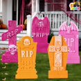 thumbnail image 1 of Lápidas de Halloween JOYIN de espuma, 43 cm, paquete de 5 unidades, decoración exterior, 1 of 7