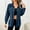 Blue, variant on Ynynloco Women's Corduroy Button Down Shirts Boyfriend Long Sleeve Oversized Blouses Tops