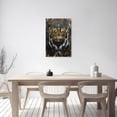 thumbnail image 4 of ZHONGYUTONG Crown Canvas Wall Art King Queen Pictures Golden and Black Painting African American Poster for Bedroom Decor Framed (28.00" x 42.00"), 4 of 5