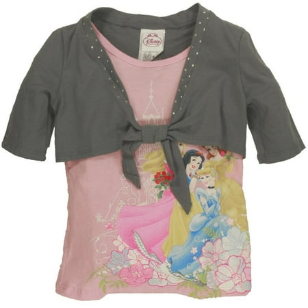 Disney Princesses - Castle Trio Girls Juvy Shrug 2Fer