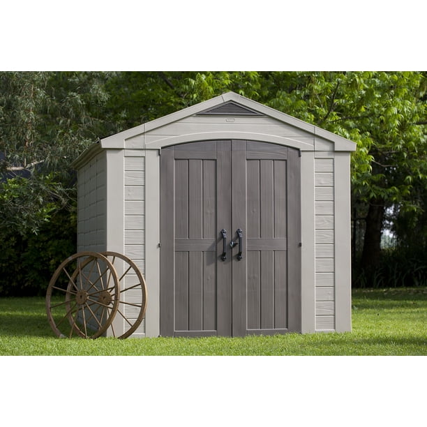 Keter Factor 8x11 Foot Resin Outdoor Storage Shed for Patio Garden