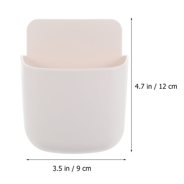 6pcs Remote Control Holder Storage Box Living Room Adhesive Bedroom Hanging Rack