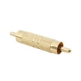 thumbnail image 3 of Professional RCA Male to Male RCA Coupler Adapter Converter Connector Gold Plated (2 Pack), 3 of 5
