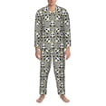 thumbnail image 3 of Fotbe Panda With Crown And Stars Pattern Long Sleeve Pajama Set for Men,Sleepwear Set,2-piece Loungewear Set,Soft PJs Comfy Nightwear with Pockets-Medium, 3 of 7