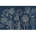 thumbnail image 2 of Art.com Indigo Floral I Stretched Canvas Print Wall Art by Silvia Vassileva, 36" x 24", 2 of 4