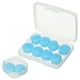 thumbnail image 1 of Tapones para los oídos de silicona Uxcell, tapones para dormir con cancelación de ruido azules, 1 of 7