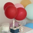 thumbnail image 4 of BalsaCircle 10 Burgundy Matte Latex 18" Helium Plain Balloons Party Wedding Favors, 4 of 6