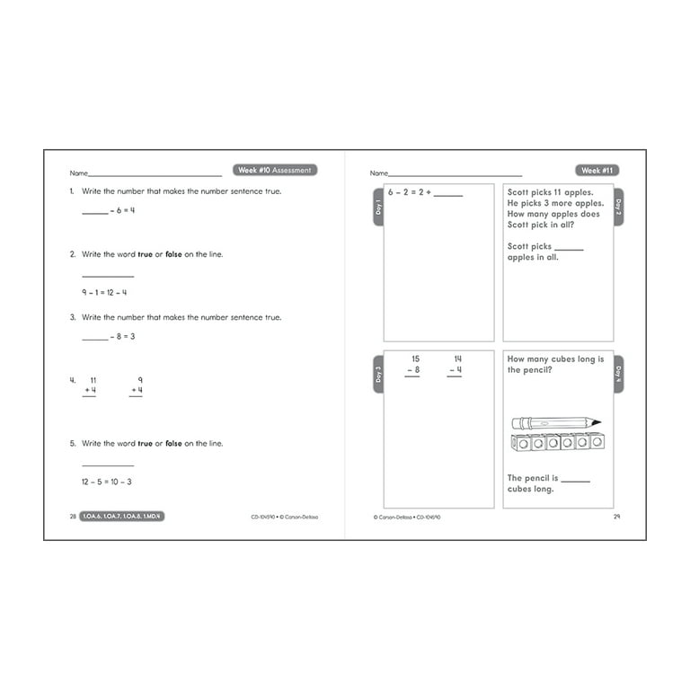 Carson Dellosa Math Worksheets Answers Carson Dellosa Common Core 4