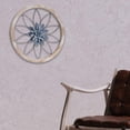 thumbnail image 4 of Decoración de pared de metal con flores, adorno para colgar en la pared, escultura de pared Azul, 4 of 8