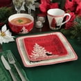 thumbnail image 5 of 222 Fifth Northwood Cottage Holiday Porcelain Dinnerware Collection, 12-Piece Set, Red, 5 of 8