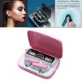 thumbnail image 1 of Auriculares inalámbricos de baja latencia 5.1 Toque habilitado Auriculares estéreo de graves profundos a prueba de agua para Android Fitness Rosa sin espejo, 1 of 10