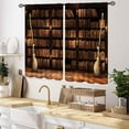 thumbnail image 3 of Vintage Bookshelf Curtains, Fantasy Magic Retro Library Old Antique Bookcase Gothic Witchy Blackout Window Drapery Treatments for Bedroom Living Room Bathroom, 27.5x36 Inch, 3 of 4