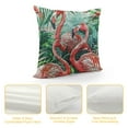 thumbnail image 4 of PRATYUS Flamingo Throw Pillow Cover Couch Pillow Case Square Outdoor Pillow Sofa Bed Lumbar Pillowcase Decorative 12x12in, 4 of 5