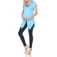 thumbnail image 1 of White Mark Women's Maternity Myla Embellished Tunic Top-Available in Plus Sizes, 1 of 4