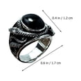 thumbnail image 3 of Black Creative Snake Ring Animal Exquisite Finger Ring Fashion Finger Jewelry, 3 of 6