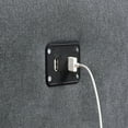 thumbnail image 4 of 95 Inch Sleeper Sectional Sofa with Storage Chaise, USB Ports, Woven Gray- Saltoro Sherpi, 4 of 5