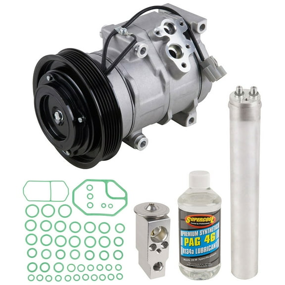 AC Compressor & A/C Kit For Honda Accord V6 4-Door Sedan 2003 2004 2005 2006 2007 - DOES NOT FIT 4-CYL, HYBRID OR COUPE! - BuyAutoParts
