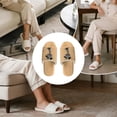 thumbnail image 7 of POLERO Funny Dog Print Slippers for Women Memory Foam House Bedroom Soft Open Toe Slides Sandals Shoes Trendy Gift for Womens Anti-Skid Sole, Size 12-13, 7 of 7