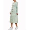 thumbnail image 2 of Lovito Plain V Neck Pocket Long Sleeve Dress, 2 of 5