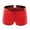 Red, variant on Men's Side Slit Solid Cotton Boxer Knickers Comfortable Underwear Grey S