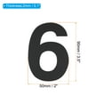 thumbnail image 2 of Uxcell 6 House Numbers Self-Adhesive for Outside Stick On 3.5" x 2", 1 Pcs, 2 of 5
