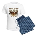 thumbnail image 5 of CafePress - Cicadas We Are Cicadas Hear Us Roar Flying Insects - Women's Short Sleeve Print T-Shirt and Pants Light Cotton Pajama Set, 5 of 7