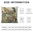 thumbnail image 6 of Acheng Pheasant Family  Throw Pillow Covers Farmhouse with Zipper Decorative Pillows for Couch Cushion Sofa Outdoor 2pcs White, 6 of 6