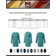 thumbnail image 2 of MixMatchy Women's Oversized Round Neck Tunic Sweatshirt with Side Pocket, 2 of 5