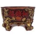thumbnail image 2 of CATIEBYE Red Ceramic Flowerpot for and Small Plants Decorative Indoor Outdoor Planter, 2 of 6