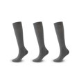 thumbnail image 1 of HLONK 3Pcs Compression Socks Elastic Cuff Design Mens Compression Socks Durable Anti-Pilling Fabric Knee High Socks Gray, 1 of 1