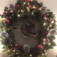 thumbnail image 4 of Northlight Artificial Canadian Pine Christmas Wreath - 48" - Unlit, 4 of 5