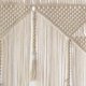 thumbnail image 5 of Macrame Wall Hanging Boho Woven Tapestry, Beige White Tassel Decor Curtain for Home Backdrop (Wood S, 5 of 5