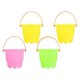 thumbnail image 1 of 4pcs Mini Beach Buckets for Sand Play, Outdoor Fun, Fishing Games & Development Activities, 1 of 3