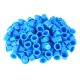 thumbnail image 1 of 100 tapas de tinta desechables de plástico para maquillaje permanente de pestañas, cejas, tatuajes, pigmentos, tamaño M (azul), 1 of 5