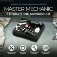 thumbnail image 2 of Master Mechanic .25 Inch Straight Die Grinder Kit w/Aluminum Housing, 2 of 5