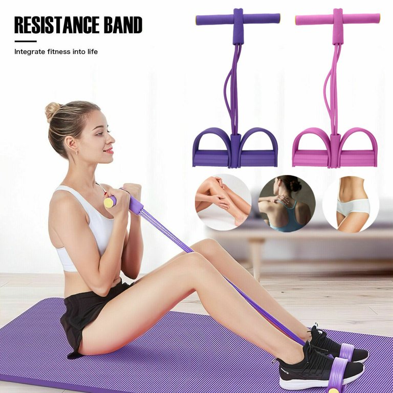 Yoga Mat Set Pedal Tension Rope Pilate Ball Exercise Fitness Gym