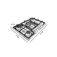 thumbnail image 4 of Combo Maxims Parrilla de Gas Maxims JZBS5A7 + Campana HF8101A-SA, Acero Inoxidable, 5 Quemadores y Doble Turbina, 4 of 7