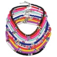 thumbnail image 4 of Collier Femme Plage Loisirs Chaîne Personnalisée Pièces Rondes en Argile (Rouge 6mm), 4 of 8