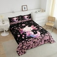 thumbnail image 4 of Erosebridal Cute Axolotl Bedding Set Bedroom Decor,Cherry Blossom Cartoon Axolotl Pattern Kawaii Bedding Set,Wildlife Animals Reptile Comforter,King Comforter Set with 2 Pillowcase, 4 of 7