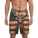 thumbnail image 1 of Balery Deer American Flag Wall Pantalones cortos de pijama de punto de algodón para hombre con cinturilla y bolsillos-3X-Large, 1 of 6
