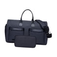 thumbnail image 2 of Bolsa de lona para ropa, bolsa de viaje de negocios, portátil, con compartimento para zapatos, bolso de hombro para hombre, bolsa de mano para ropa, Azul, 2 of 8