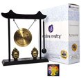 thumbnail image 3 of Mudra Crafts Miniature Zen Art Oriental Asian Office Home Desktop Mini Decor Gong Chime (Buddha), 3 of 7
