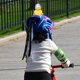 thumbnail image 5 of Motocicleta lindo patito amarillo con casco bicicleta de montaña decoración de bicicleta A, 5 of 10